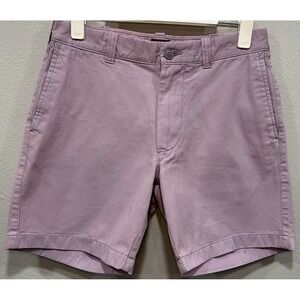 J. CREW Chino Shorts Women's Size 30 Light Purple Four Pockets Zip Up Preppy